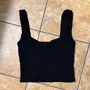 White Fox Boutique Black Crop Top